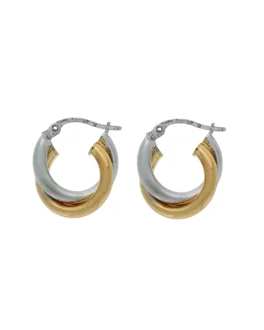 9CT T/T DOUBLE HOOP 2.5mm/10mm